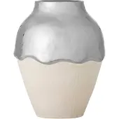 Bloomingville Silvio-stoneware Ceramic Vase Argenté