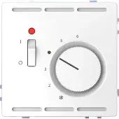 Merten Régulateur de température ambiante 230 V avec interrupteur et plaque centrale (MEG5760-6035)