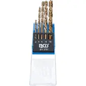 Bgs Coffret 5 pi?ces forets métal HSS 4 - 5 - 6 - 8 - 10 mm coupant ? gauche