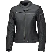Held Veste en cuir pour moto Midway pour femme, noir/gris foncé, 42