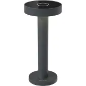 Sompex Lampe de table Boro, hauteur : 220 mm, ø : 90 mm, aluminium noir