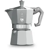 Bialetti Cafetière italienne 6 tasses gris argenté - - 0009076 - moka exclusive octogonal