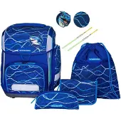 Schneiders sac d'école Ergolite Set 9 pièces Blue Vibes bleu