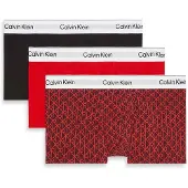 Calvin Klein Lv00nb4564 Trunk Boxers 3 Units Rouge,Noir XS Homme