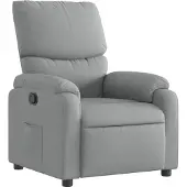 vidaXL Fauteuil relax gris clair Tissu