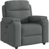 vidaXL Fauteuil relax gris foncé Tissu