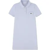 Lacoste Kids Pique Short Sleeve Dress Bleu 12 Years Fille