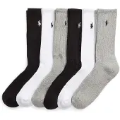 Ralph Lauren Chaussettes de sports CREW 6PK-CREW SOCK-6 PACK femmes - Multicolore - Unique