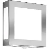 CMD 42/BM : applique murale en acier inoxydable, IP44, E27, avec détecteur de mouvement