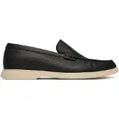 BOSS Mocassins en cuir foulonné avec logo