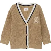 s.Oliver Cardigan beige chiné / noir / blanc