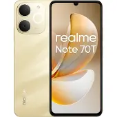 Realme Note 70T 17,1 cm (6.74") Double SIM Android 15 4G USB Type-C 4 Go 256 Go 6000 mAh Or