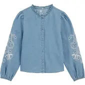 We fashion Chemisier bleu / blanc
