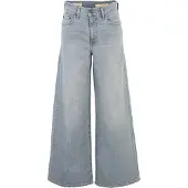 Levi's Jean '728 High Rise Wide Leg' bleu-gris