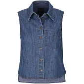 MADELEINE Chemisier bleu denim