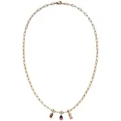 s.Oliver Chaîne brocart / jaune d'or / or rose / pitaya