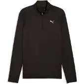 Puma Hommes, T-shirt de sport, M Pwrtrain Fabrix Mix 1/4 Zip (XXL), Noir, XXL