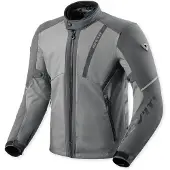 REV'IT! Veste de moto textile imperméable Revit Venator H2O, gris/gris clair, taille M