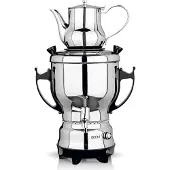BEEM TEA-CLASSIC Samovar 3 L en acier inoxydable noir | avec théière de 1 L