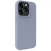 Evelatus iPhone 15 Pro Premium Magsafe Soft Touch Silicone Case (Apple iPhone 15 Pro), Coque pour téléphone portable, Gris, Violet