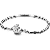 Pandora Bracelet Maille Serpent O Couronné Scintillant Pandora Moments