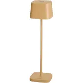 Konstsmide 7829-330 Capri MINI Lampe de table USB | couleur sable | d'intérieur | sans fil | 2700K/3000K | autonomie de la batterie jusqu'à 20 h | 7 x 7 x 25 cm