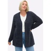 Sheego Cardigan bleu foncé