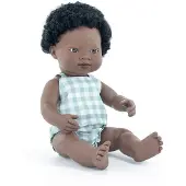 Miniland African 38 Baby Doll Bleu Enfants