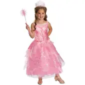 Disguise Glinda Deluxe Toddler Costume Rose 7-8 Years Enfants