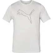 Puma T-Shirt fonctionnel 'Tad Essential' gris clair / noir