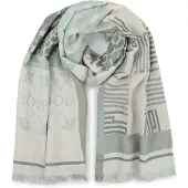 JOOP! Écharpe 'Ailis' beige / vert