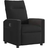vidaXL Fauteuil relax noir tissu