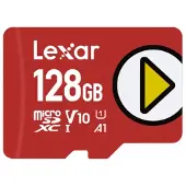 Lexar 128gb Play Micro Sdxc Uhs-i C10 A2 V30 U3 Memory Card Rouge