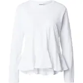 Pieces T-shirt 'PCDANILLA PEPLUM' blanc