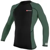 Abysstar Malibu Long Sleeve Rash Guard Vert M Homme
