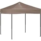 Syfax Tente de réception pliable Taupe 2x2 m