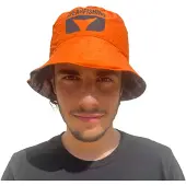 Denty Bob Spearfishing Anaconda Reversible Hat Orange