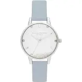 Olivia Burton Montre - - OB16SG07 - Cuir synthétique bleu - Analogique - Étanche 1 atm