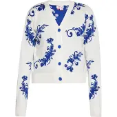 IZIA Cardigan bleu / blanc