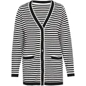 Usha Cardigan noir / blanc
