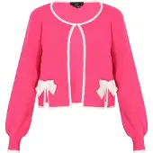 Faina Cardigan rose / blanc