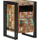 vidaXL Table de chevet 40x40x59 cm en bois massif recyclé