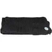 North sails Hommes, Écharpe, Black Cotton Men Scarf, Noir