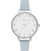 Olivia Burton Montre - - OB16BJ01 - Analogique - Cuir Vegan - Femme - Bleu Pale