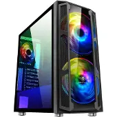 SPIRIT OF GAMER Boitier ATX-mATX 8920RA/GHOST 5 (ATX, mATX, Mini-ITX), Boîtier PC, Noir