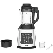 Moulinex S Mixeur sur socle, 1400 W, 10 programmes automatiques, Lames amovibles, Nettoyage en profondeur, Panier vapeur, Perfectmix Cook LM83SD10