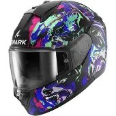 Shark Ridill 2 Bête furieuse Casque Intégral Mat/Noir/Bleu/Vert XL unisex