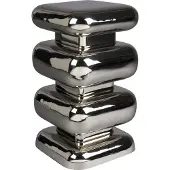 Dutchbone Stool Stubby Chrome (29 x 29 x 49 cm)