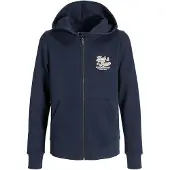 Jack & Jones Logohood 2col Full Zip Sweatshirt Bleu 10 Years Garçon