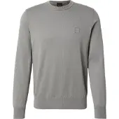 BOSS Pull en coton mélangé avec écusson logo